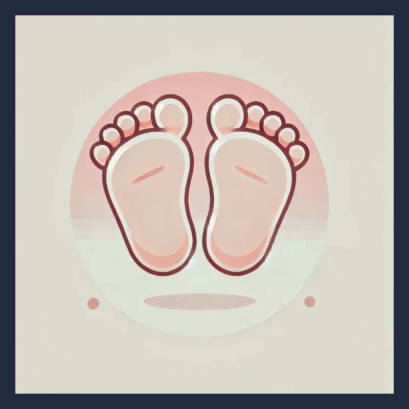 Mignons petits pieds de bébé