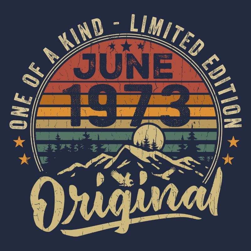 Juni 1973 Vintage Geburtstagsgeschenk 1973 Juni