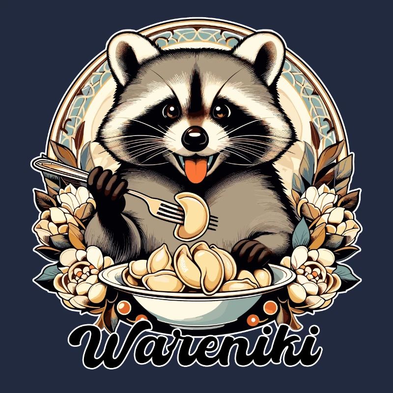 Wareniki Waschbär süß Geschenk
