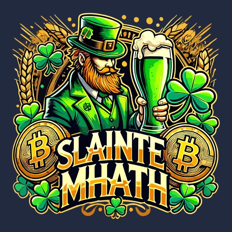 St. Patrick's Day Slainte Mhath Bitcoin Gift