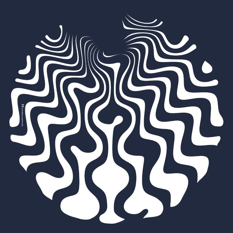 psychedelic waves - curvy sixties waves water