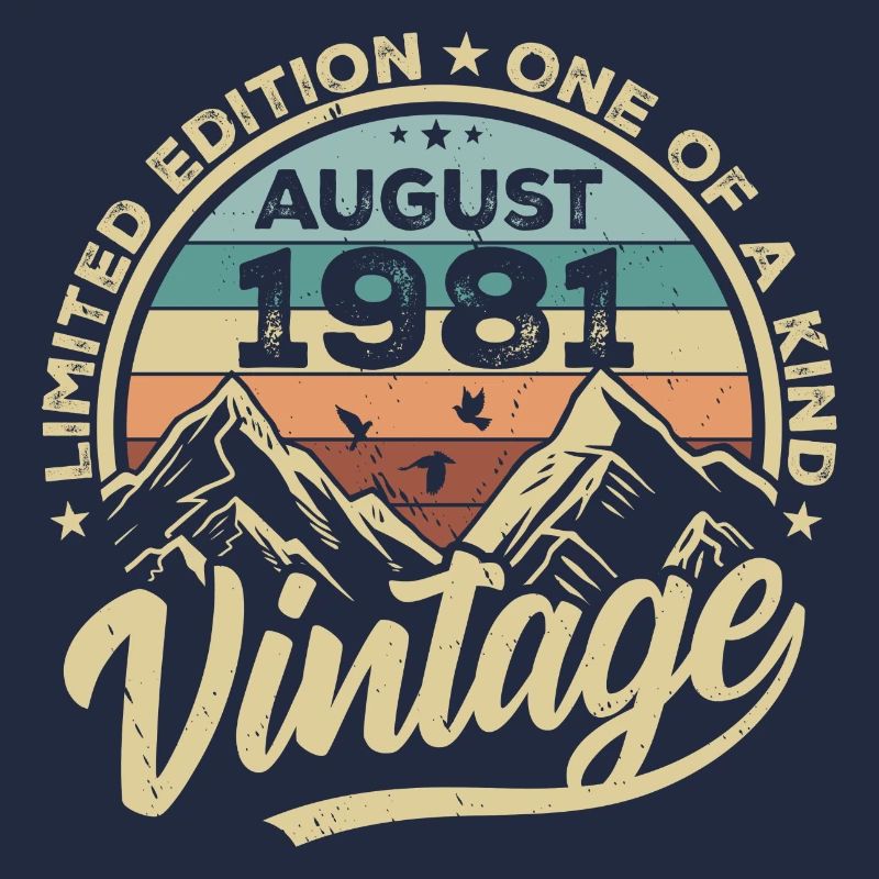 Geburtstag August 1981 Geburtstagsgeschenk August