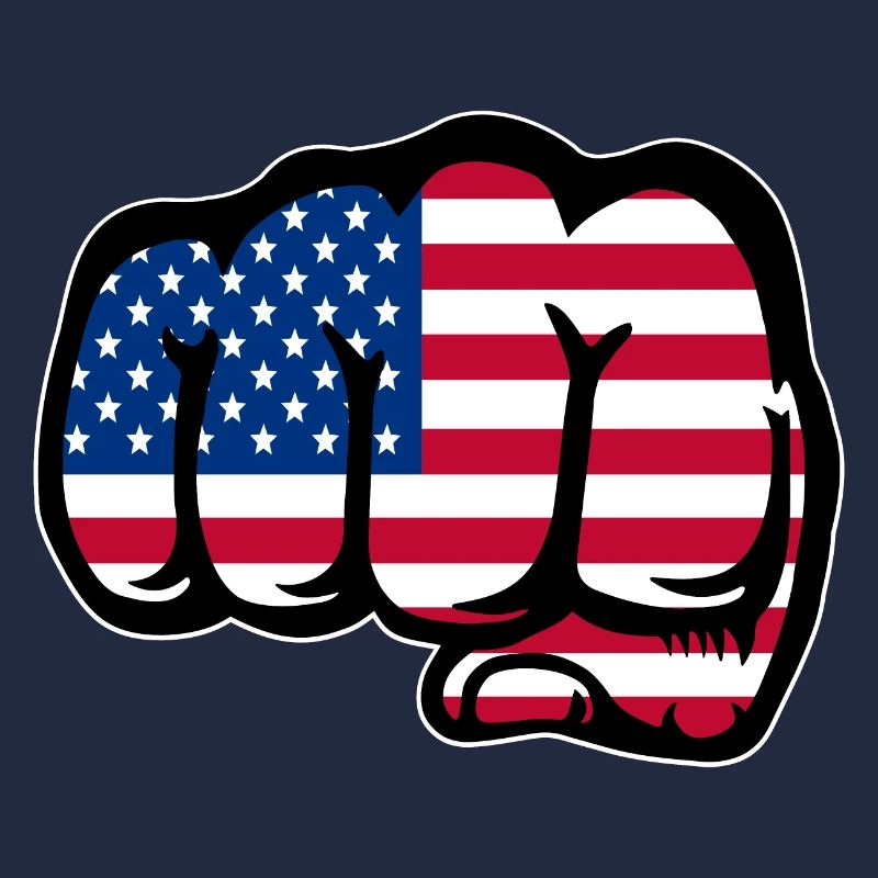 USA Flagge Hand Faust