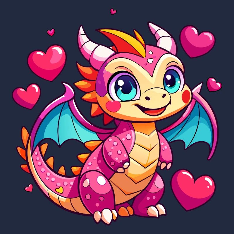 Farbenfroher Drache