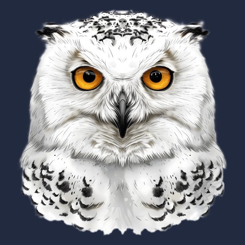 Schneeeulen-Kopf