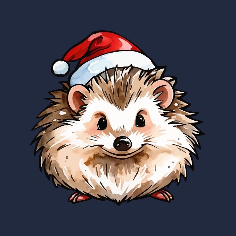 Dessin de Noël hérisson