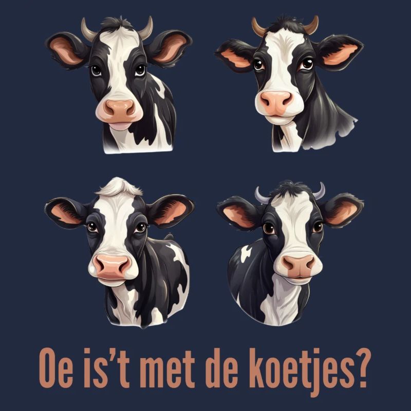 Oh, qu’est-ce que c’est que ce bavardage ? Chemises en dialecte vaches