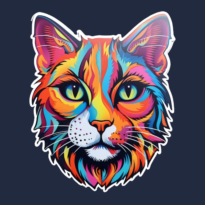 Katze psychedelisch
