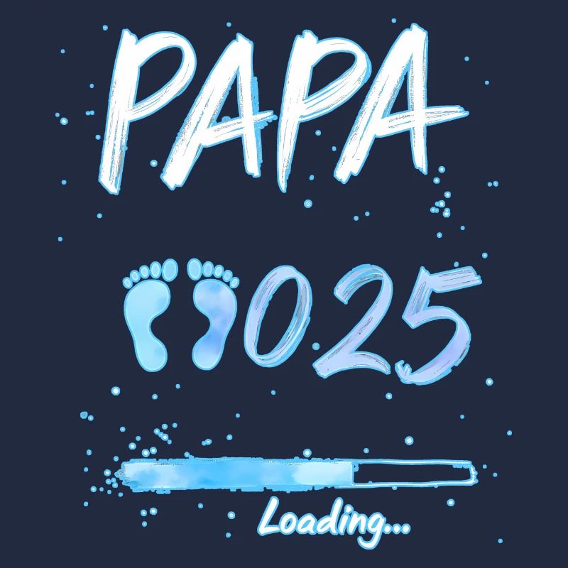 Papa 2025 Loading für werdende Väter Geschenk