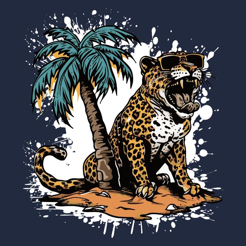 Leopard Insel Palme