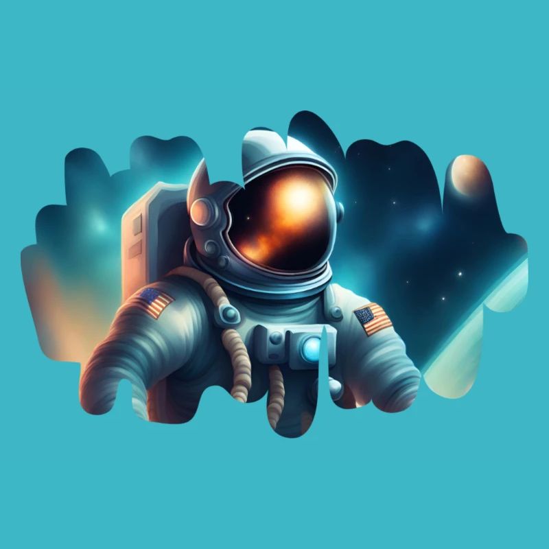 Astronaute dans le cosmos