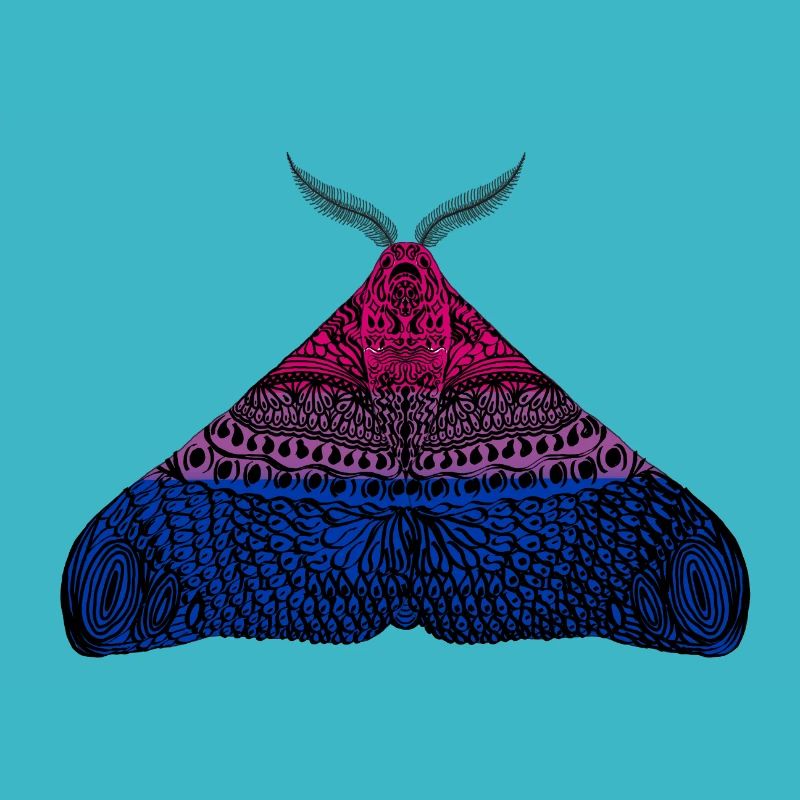 Bisexual pride moth