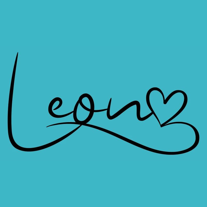 Leon Name Vorname Herzdekor