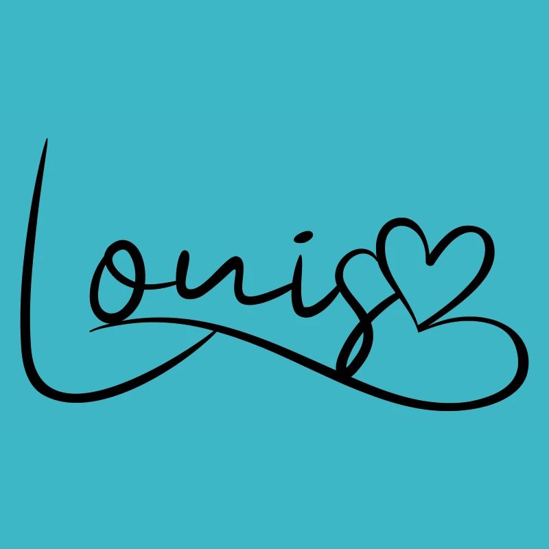Louis Name Vorname Herzdekor