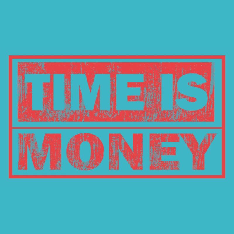 Le temps est de l’argent – Typographie audacieuse