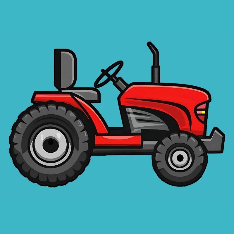 Red Lawn Tractor