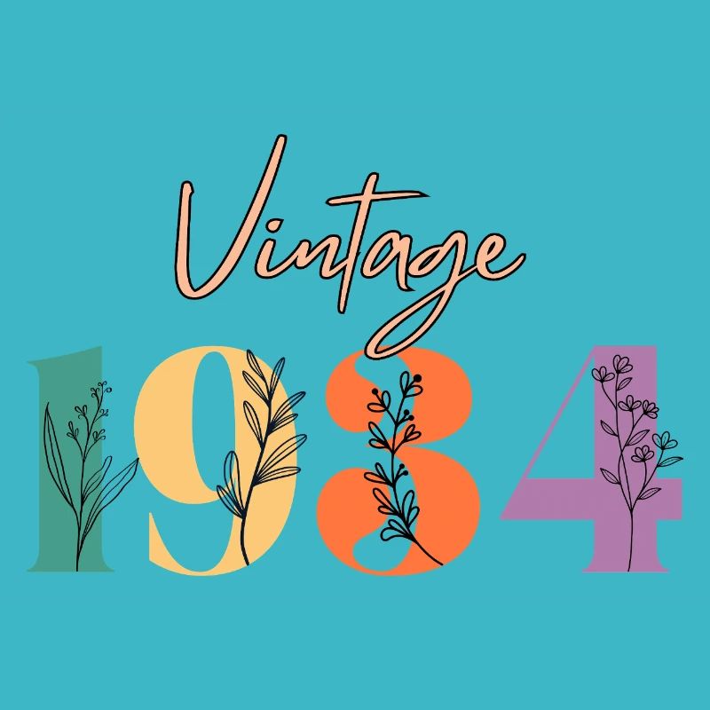 Vintage 1934 Floral