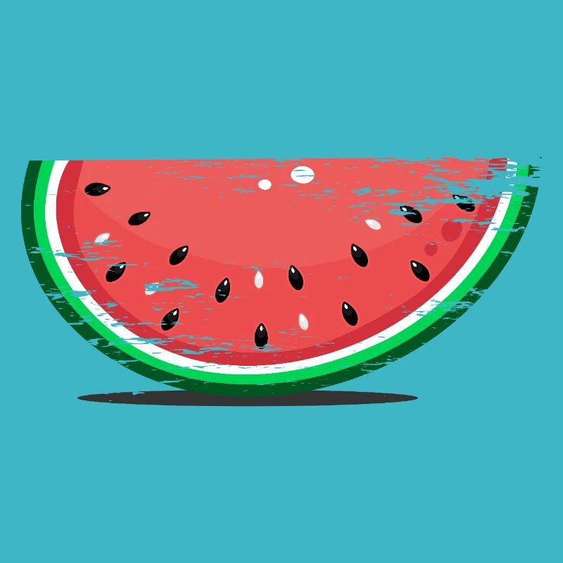 Tranche de conception de pastèque utilisée