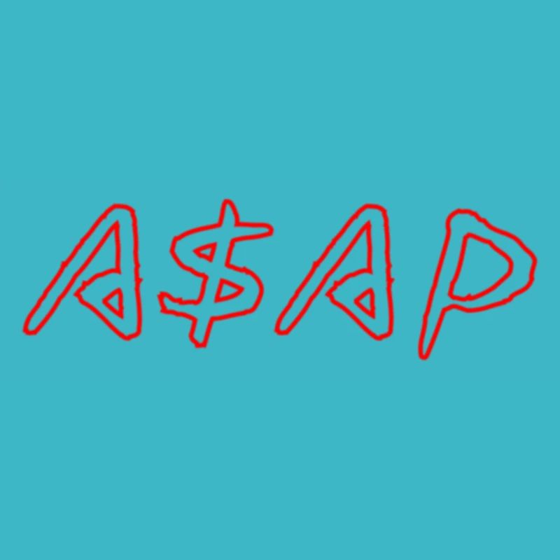 ASAP Neon Sketch Rot