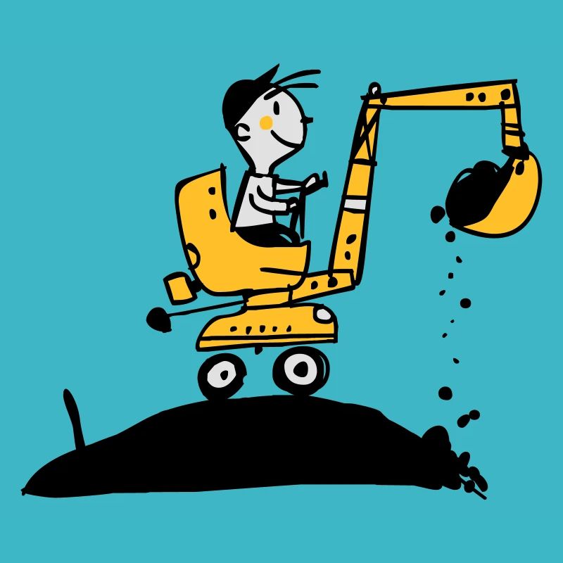 Bagger im Retro Stil