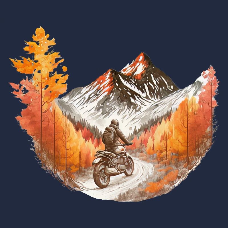 Motorrad Berge / Motorradfahrer