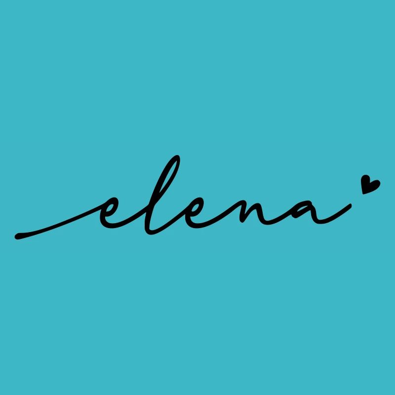Nom cursif d’Elena