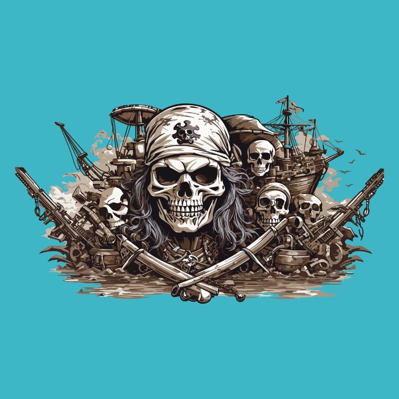 Halloween Pirate drapeau tête de mort Buccaneer Design