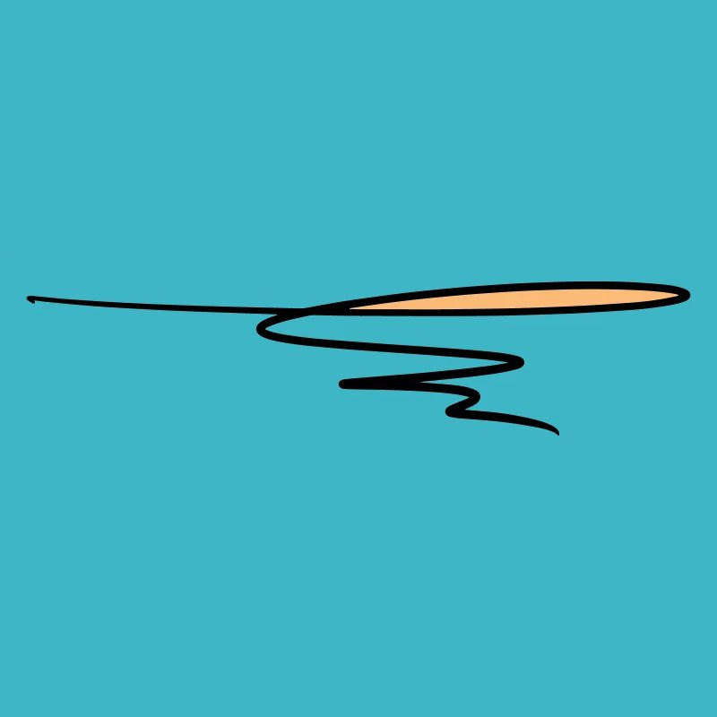 Decorative line. Text decoration. Hand drawn.