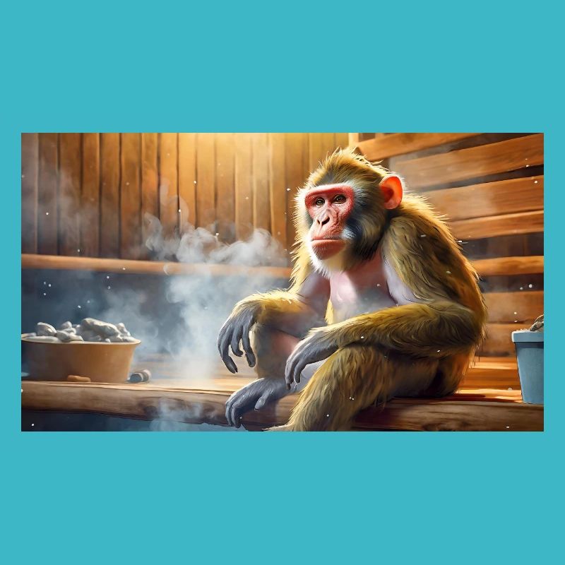 Pun ambiguous expression – Affenhitze (heat)