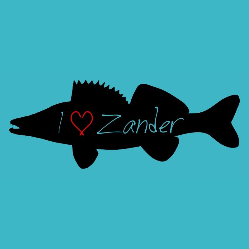 I Love Zander schwarz durchsichtig