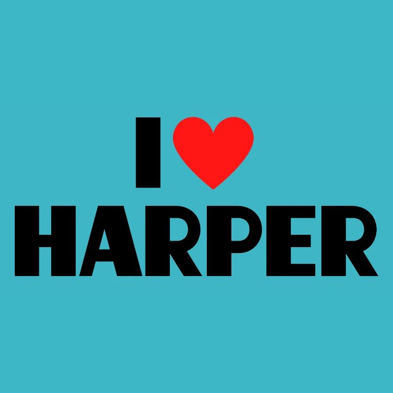 I Love Harper Heart Graphic Name Gift