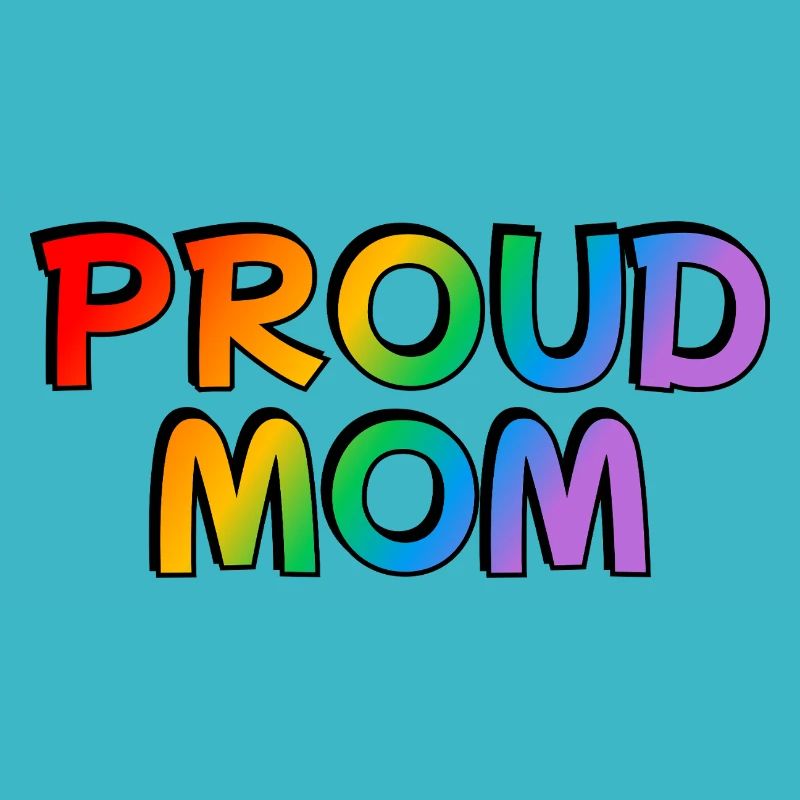 Stolze Mutter LGBTQ Regenbogen LGBT Pride Monat