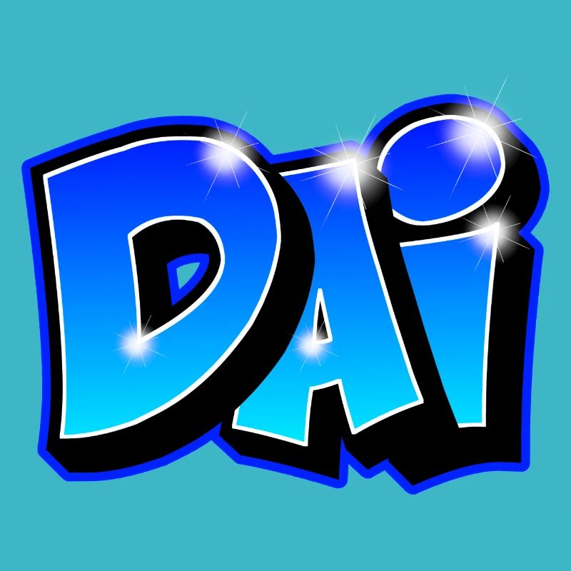 Graffiti "DAI" imprimable sur tout support