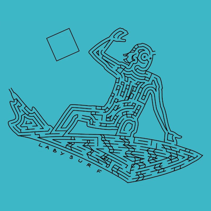 Surfer Maze (schwarze Version)
