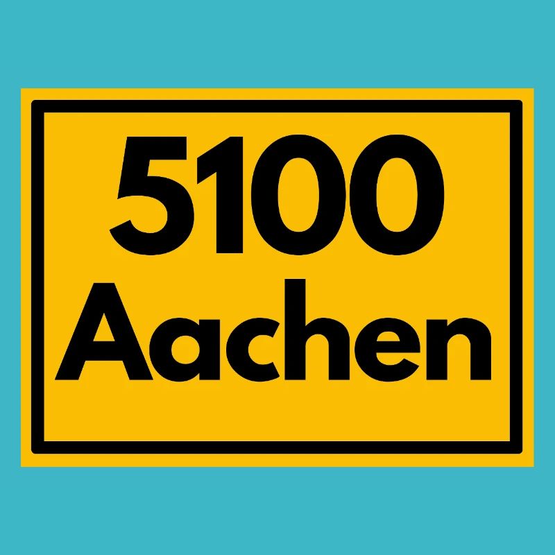 ANCIEN CODE POSTAL RETRO 5100 AACHEN DREILÄNDER