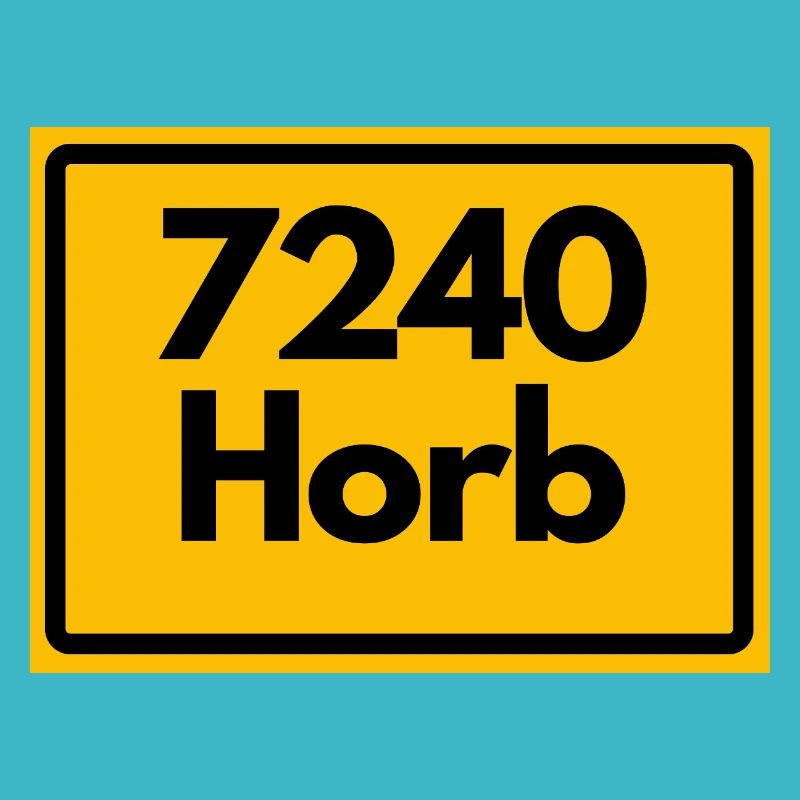 OLD POSTCODE POSTCODE RETRO 7240 HORB HEIMATSTOLZ