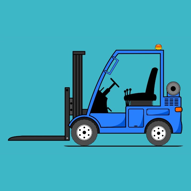 Stapler Gabelstabler Blau