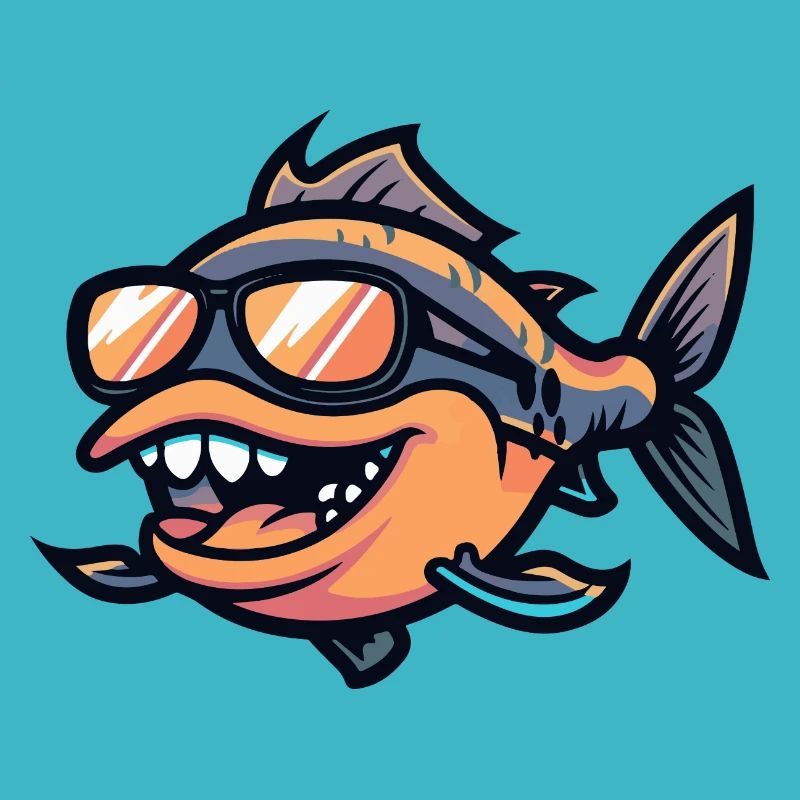 Piranha Poisson Bande Dessinée Cool