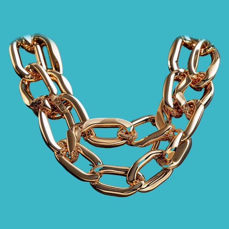 Catena audace in oro lucido