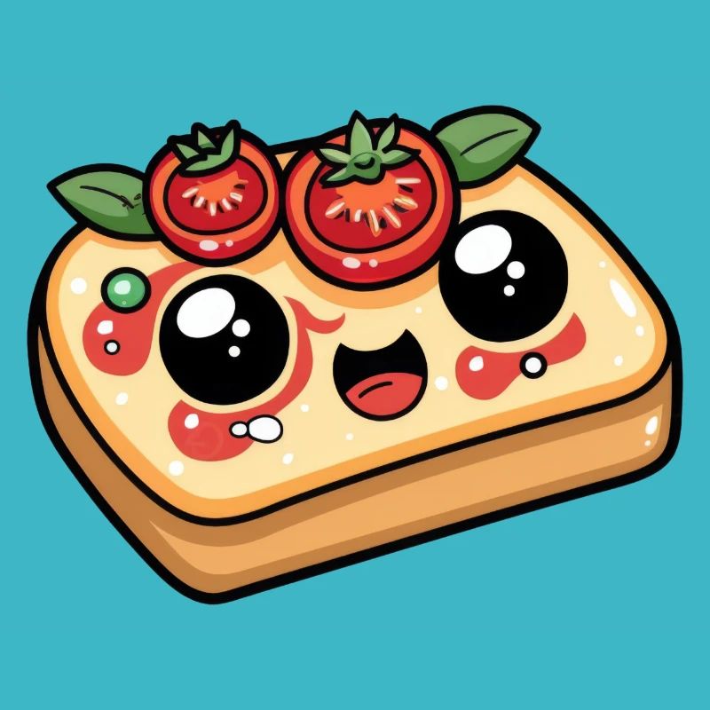 Funny Bread with Tomato Comic