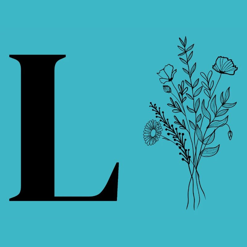 Lette l fleurs minimalistes