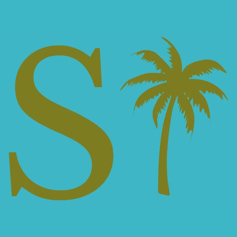 Buchstabe s Grüne Palme
