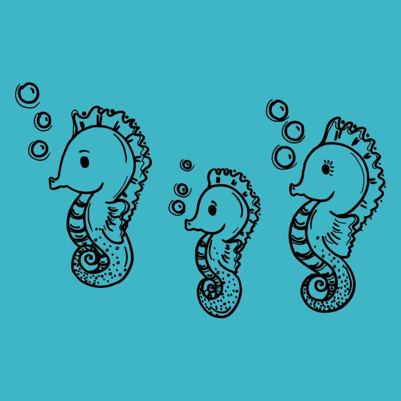 Three Little Seahorses