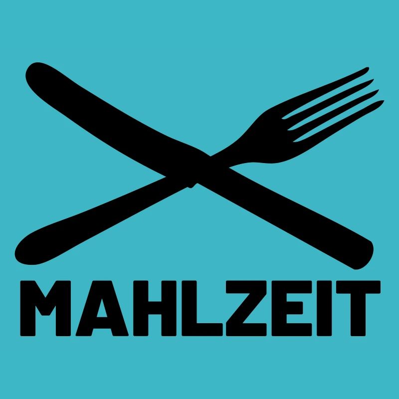 Mahlzeit Messer und Gabel