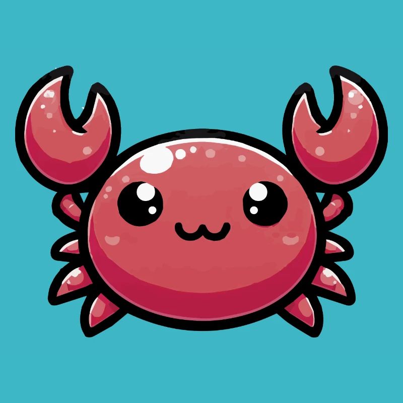 Shelly, die niedliche Chibi-Kawaii-Krabbe