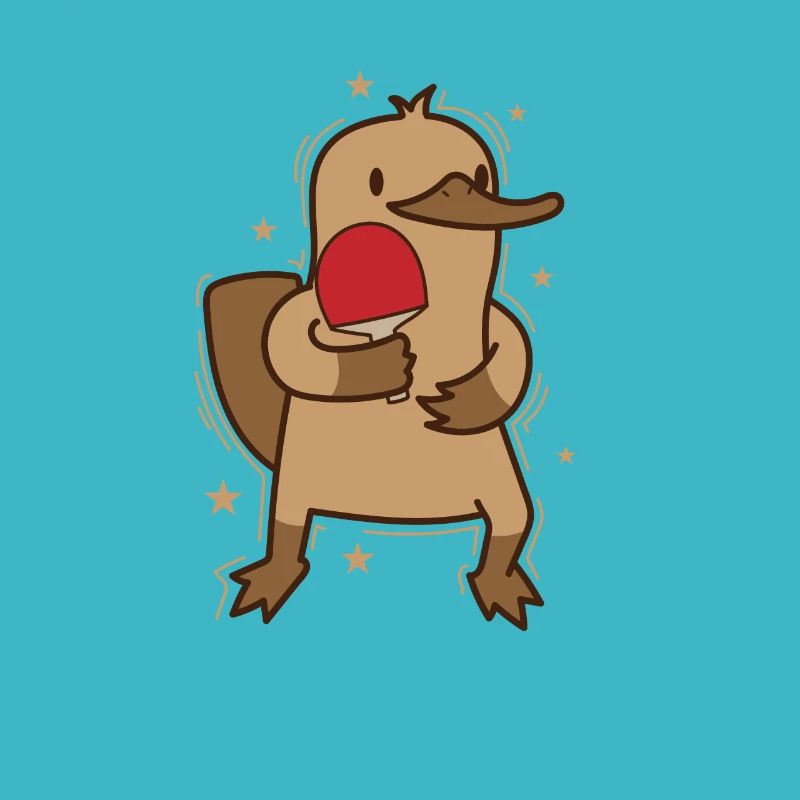 Platypus plays table tennis Australia