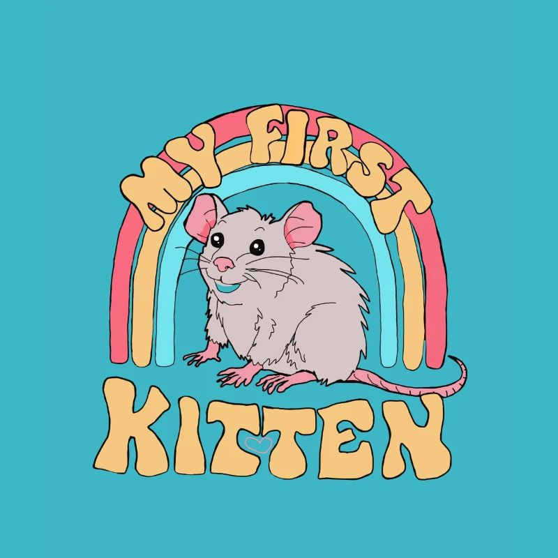 lustiger Spruch Slogan Mäuse Ratte Kätzchen