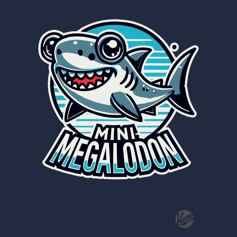 Petit requin mégalodon mignon