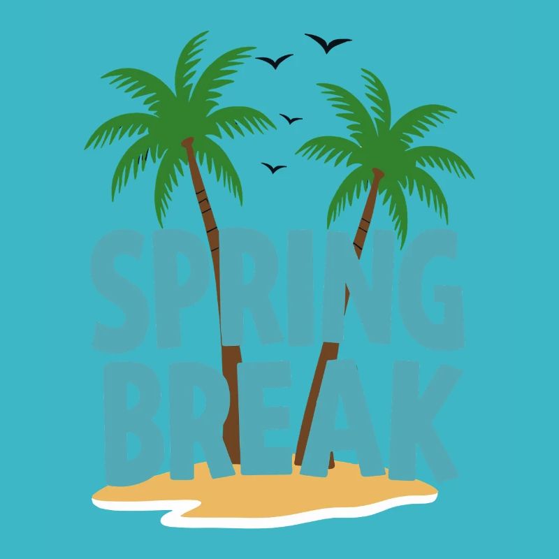 Spring Break Palmen Strand