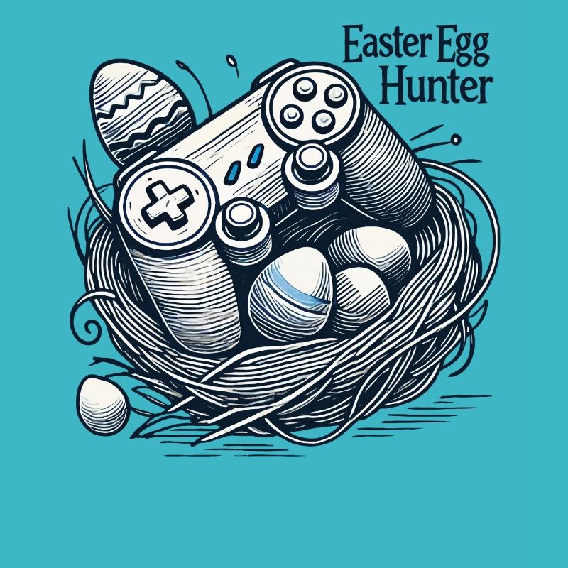 Conception de la manette de jeu Easter Egg Hunter